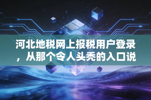 河北地税网上报税用户登录，从那个令人头秃的入口说起，聊聊会计人的数字长征