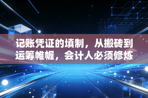 记账凭证的填制，从搬砖到运筹帷幄，会计人必须修炼的内功