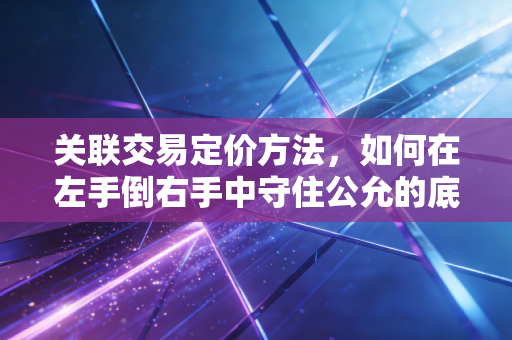 关联交易定价方法,如何在左手倒右手中守住公允的底线?