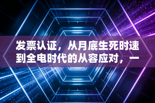 发票认证,从月底生死时速到全电时代的从容应对,一位老财务的心里话