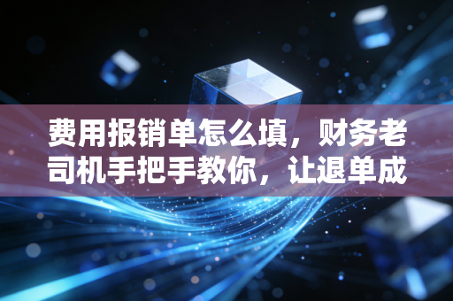 费用报销单怎么填，财务老司机手把手教你，让退单成为过去式