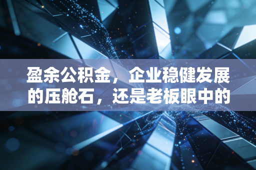 盈余公积金，企业稳健发展的压舱石，还是老板眼中的冻结资金？