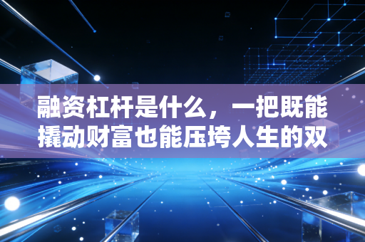 融资杠杆是什么,一把既能撬动财富也能压垮人生的双刃剑