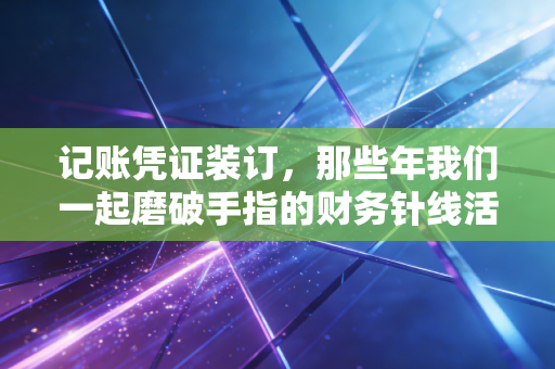 记账凭证装订,那些年我们一起磨破手指的财务针线活