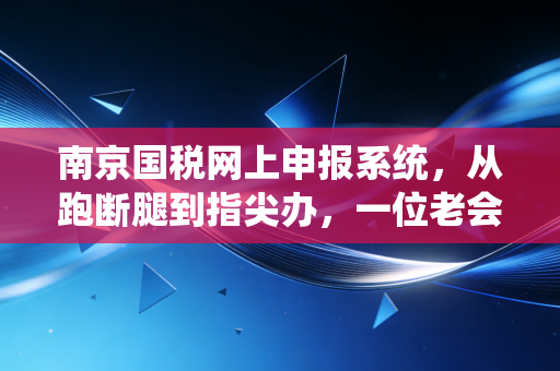 南京国税网上申报系统,从跑断腿到指尖办,一位老会计的数字化生存实录