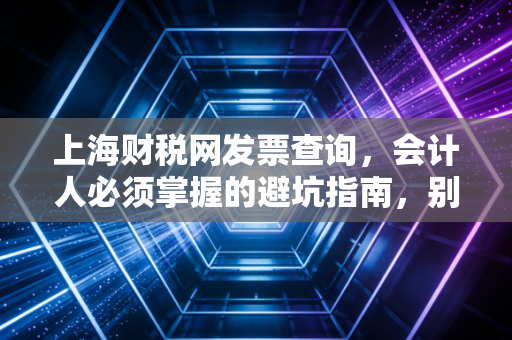 上海财税网发票查询，会计人必须掌握的避坑指南，别让假发票毁了你的职业生涯