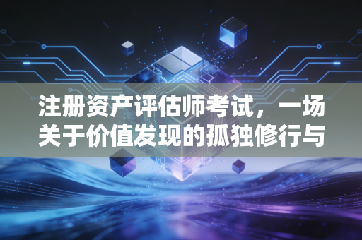 注册资产评估师考试,一场关于价值发现的孤独修行与进阶之路
