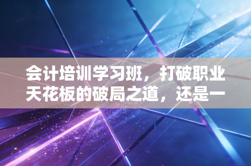 会计培训学习班,打破职业天花板的破局之道,还是一场昂贵的焦虑贩卖?