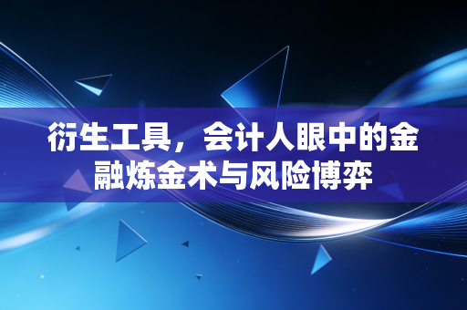衍生工具，会计人眼中的金融炼金术与风险博弈
