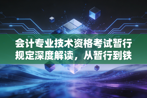 会计专业技术资格考试暂行规定深度解读，从暂行到铁律，会计人的进阶之路与职场生存法则