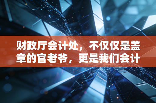 财政厅会计处,不仅仅是盖章的官老爷,更是我们会计人的娘家人