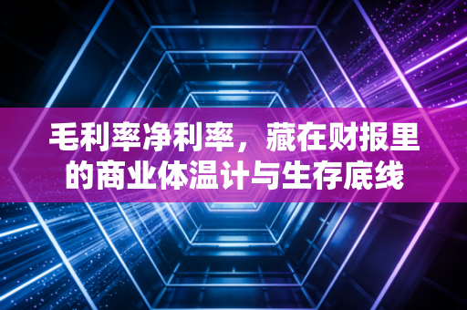 毛利率净利率,藏在财报里的商业体温计与生存底线