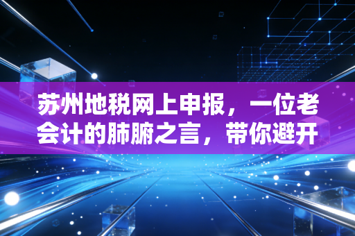 苏州地税网上申报，一位老会计的肺腑之言，带你避开那些隐形坑