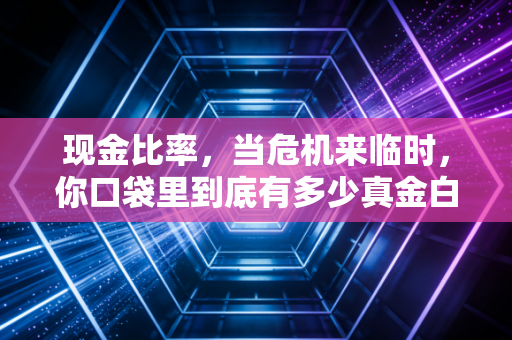 现金比率，当危机来临时，你口袋里到底有多少真金白银？