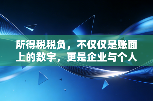 所得税税负,不仅仅是账面上的数字,更是企业与个人财富博弈的隐形战场