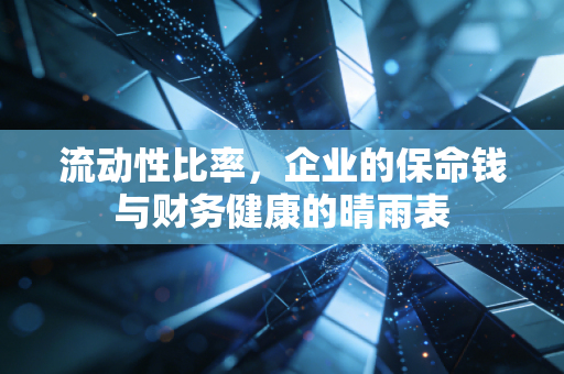 流动性比率,企业的保命钱与财务健康的晴雨表