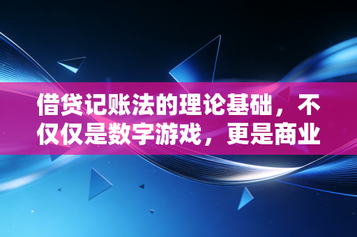 借贷记账法的理论基础,不仅仅是数字游戏,更是商业世界的平衡哲学
