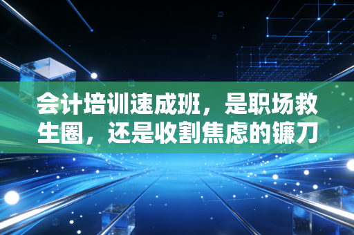 会计培训速成班,是职场救生圈,还是收割焦虑的镰刀?