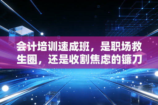 会计培训速成班，是职场救生圈，还是收割焦虑的镰刀？