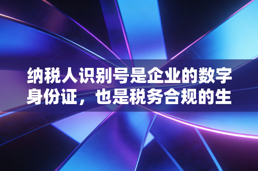 纳税人识别号是企业的数字身份证，也是税务合规的生命线——一位注册会计师的深度解读