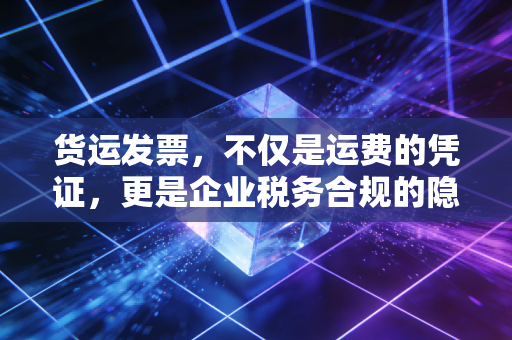 货运发票，不仅是运费的凭证，更是企业税务合规的隐形关卡