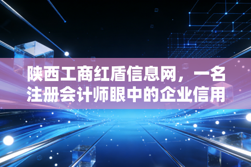 陕西工商红盾信息网,一名注册会计师眼中的企业信用查询与实务指南