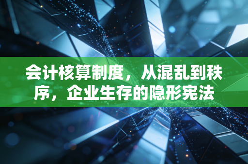 会计核算制度,从混乱到秩序,企业生存的隐形宪法