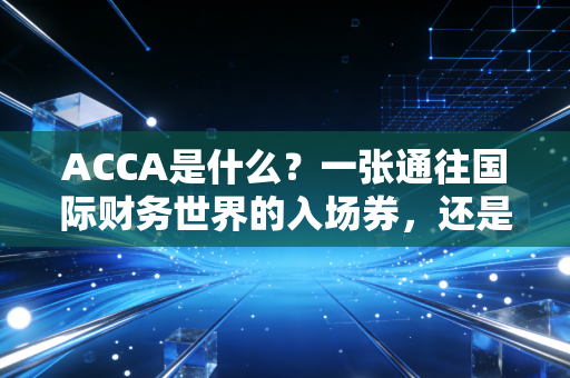 ACCA是什么?一张通往国际财务世界的入场券,还是大学生们的智商税?