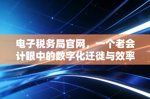 电子税务局官网，一个老会计眼中的数字化迁徙与效率革命