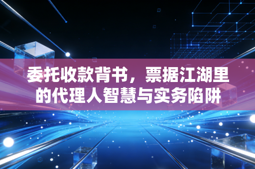 委托收款背书,票据江湖里的代理人智慧与实务陷阱