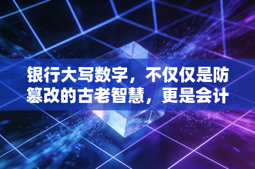 银行大写数字，不仅仅是防篡改的古老智慧，更是会计人的职业尊严