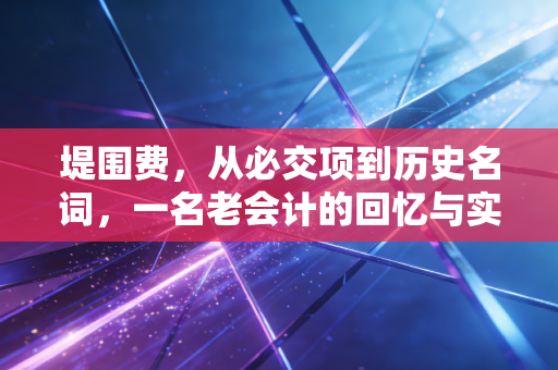 堤围费,从必交项到历史名词,一名老会计的回忆与实务复盘