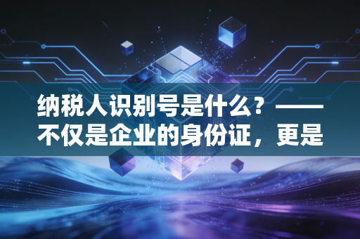 纳税人识别号是什么？——不仅是企业的身份证，更是你在税务世界的数字通行证