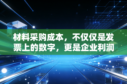 材料采购成本,不仅仅是发票上的数字,更是企业利润的隐形守门员