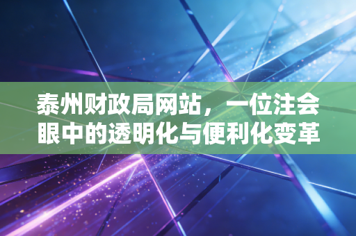 泰州财政局网站,一位注会眼中的透明化与便利化变革
