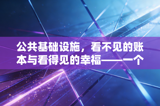 公共基础设施,看不见的账本与看得见的幸福——一个注会眼中的城市进化论