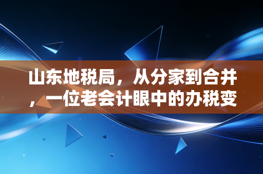 山东地税局,从分家到合并,一位老会计眼中的办税变迁与时代印记