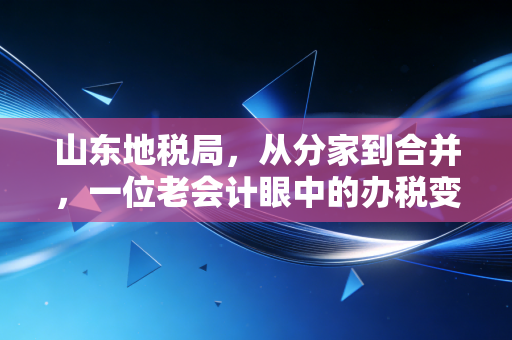 山东地税局，从分家到合并，一位老会计眼中的办税变迁与时代印记
