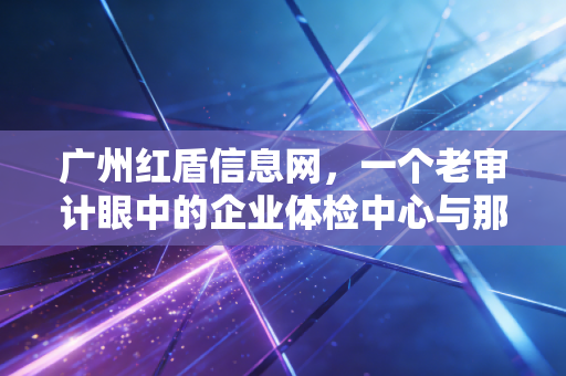 广州红盾信息网,一个老审计眼中的企业体检中心与那些年我们踩过的坑