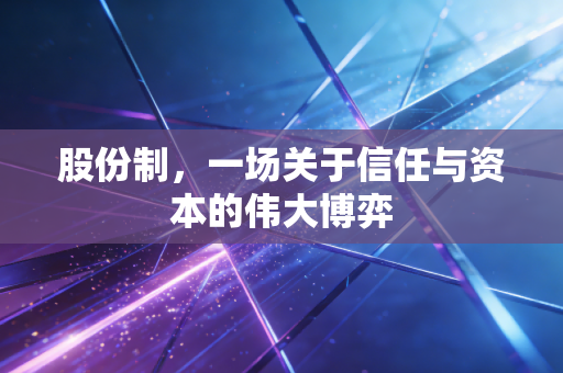股份制，一场关于信任与资本的伟大博弈