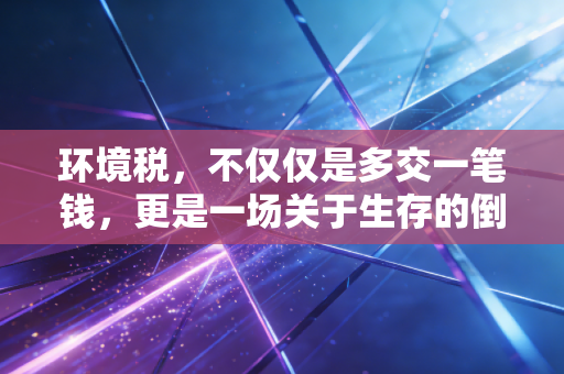 环境税，不仅仅是多交一笔钱，更是一场关于生存的倒逼