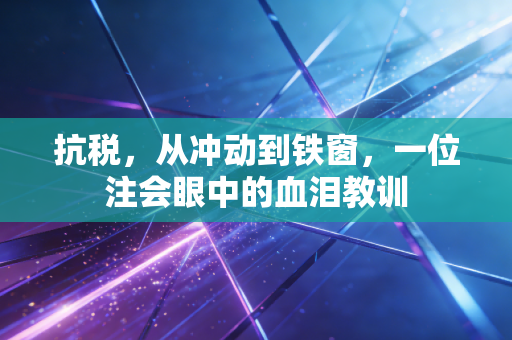 抗税,从冲动到铁窗,一位注会眼中的血泪教训