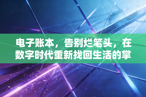 电子账本，告别烂笔头，在数字时代重新找回生活的掌控感