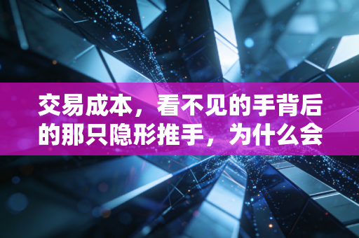 交易成本,看不见的手背后的那只隐形推手,为什么会计师比你更在乎你的麻烦?