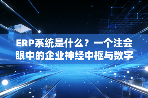 ERP系统是什么？一个注会眼中的企业神经中枢与数字化生存指南