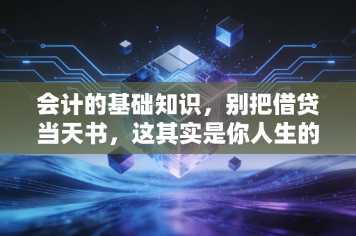 会计的基础知识，别把借贷当天书，这其实是你人生的底层算法