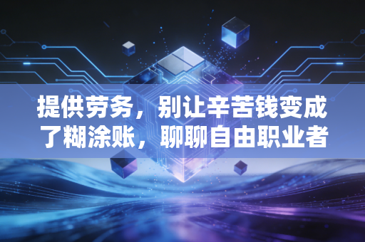 提供劳务，别让辛苦钱变成了糊涂账，聊聊自由职业者的税务痛与悟
