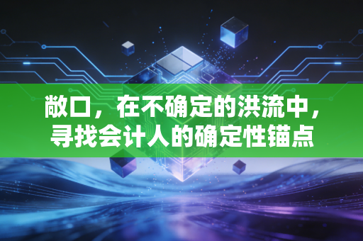 敞口，在不确定的洪流中，寻找会计人的确定性锚点