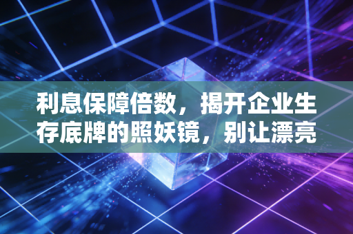 利息保障倍数，揭开企业生存底牌的照妖镜，别让漂亮的利润表骗了你