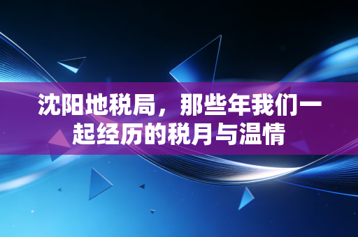 沈阳地税局，那些年我们一起经历的税月与温情